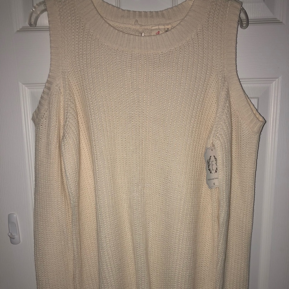 Cold-Shoulder Sweater